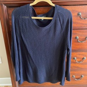 Ann Taylor light weight knit top XXL Navy